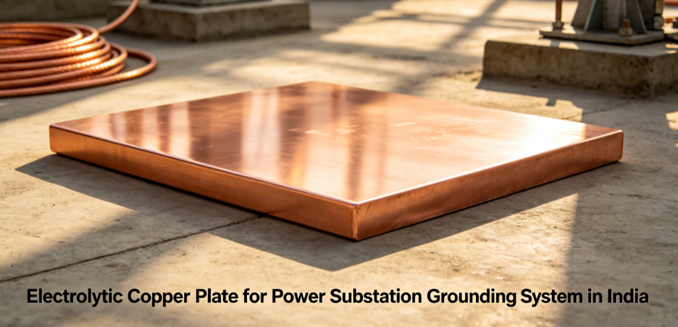 Latest company case about Electrolytic Copper Plate for Power Substation Grounding System in India
