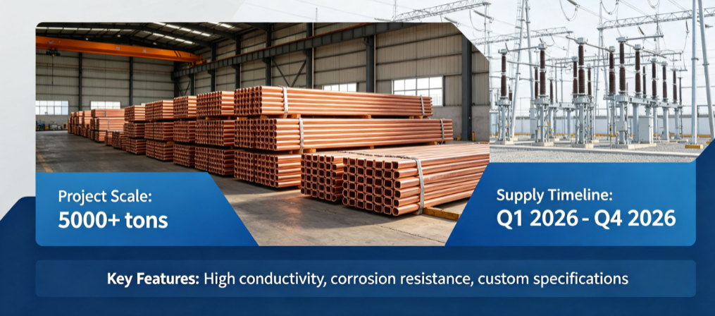 Latest company case about Large-Scale Copper Busbar Supply for Power Grid Expansion Project in 2026