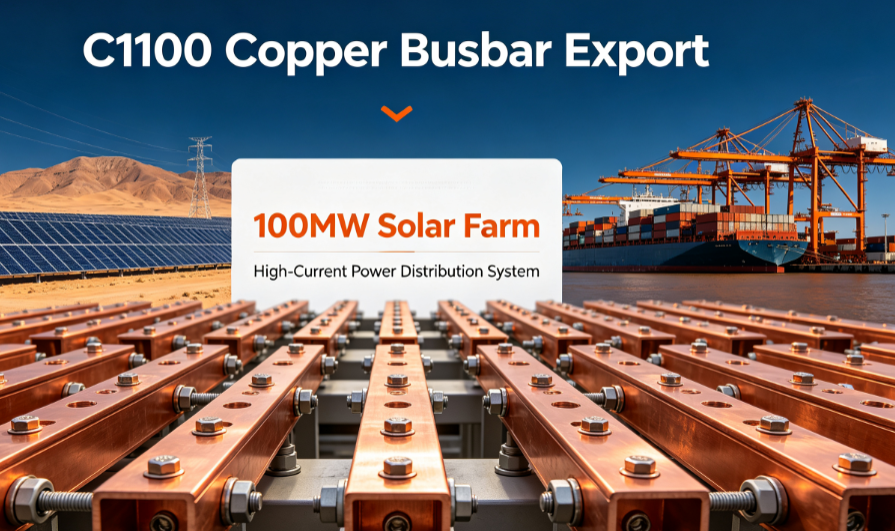 Latest company case about C1100 Copper Busbar Export: Chilean 100MW Solar Farm Deploys High-Current Power Distribution System
