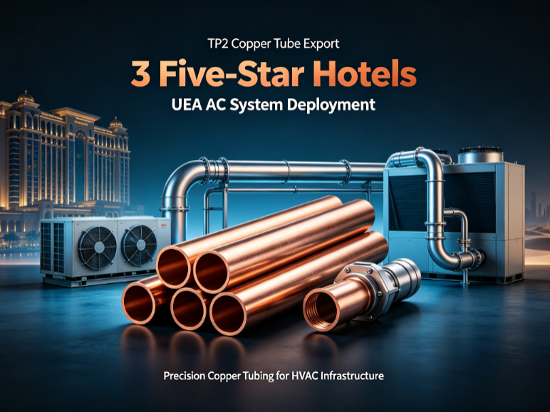 Latest company case about TP2 Copper Tube Export: UAE Construction Giant Deploys AC Systems Across 3 Five-Star Hotels