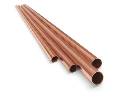 Buy H68 C2680 C5210 C5191 1-500mm OD Threaded Copper Plumbing Pipe For Heating online manufacture