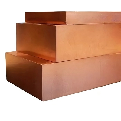 Buy Cuboid 99.995% Copper Ingots Bars With Red Yellow Color online manufacture