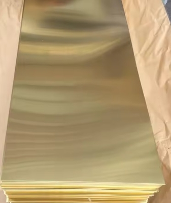 Buy Thin 0.3 Mm Brass Sheet 0.5mm Thick 4mm 5mm 6mm H62-H65 online manufacture