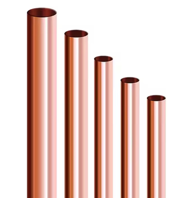 Buy 99% 99.9% Pure Copper Pipe 15mm 20mm 25mm 3/8 Straight Pancake Tube online manufacture