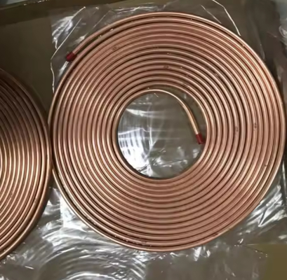 Buy 1/2'' ASTM B280 Copper Pipe Roll 12.7 X 0.7mm For R410A Air Conditioning Refrigeration Systems online manufacture