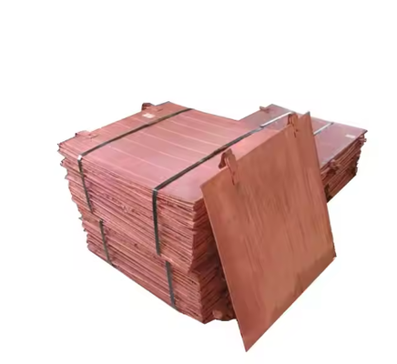 Buy High Purity 97%-99.99% Red Electrolytic Copper Cathode 4mm-2500mm 1m-12m online manufacture