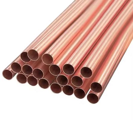 99.99% 20mm X 1mm Pure Copper Tube C1100 0.6mm-55mm For Drainage System