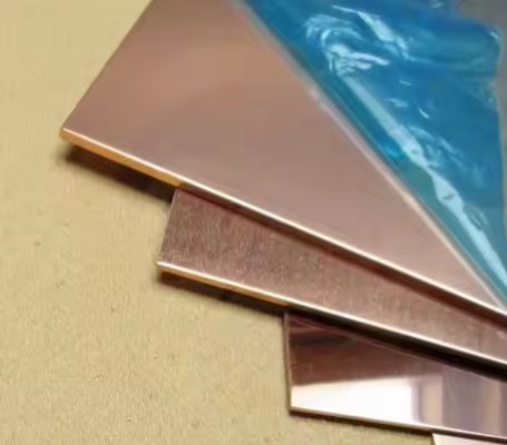 99.95% Pure Copper Plated Sheet Metal 0.5mm-40mm ASTM C11000 C12700 JIS C1100