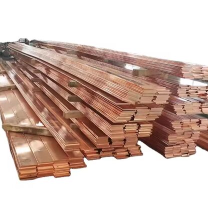 99.99% Pure T1 Copper Flat Bar For Power Stations Aerospace 85x10x5000mm Customizable